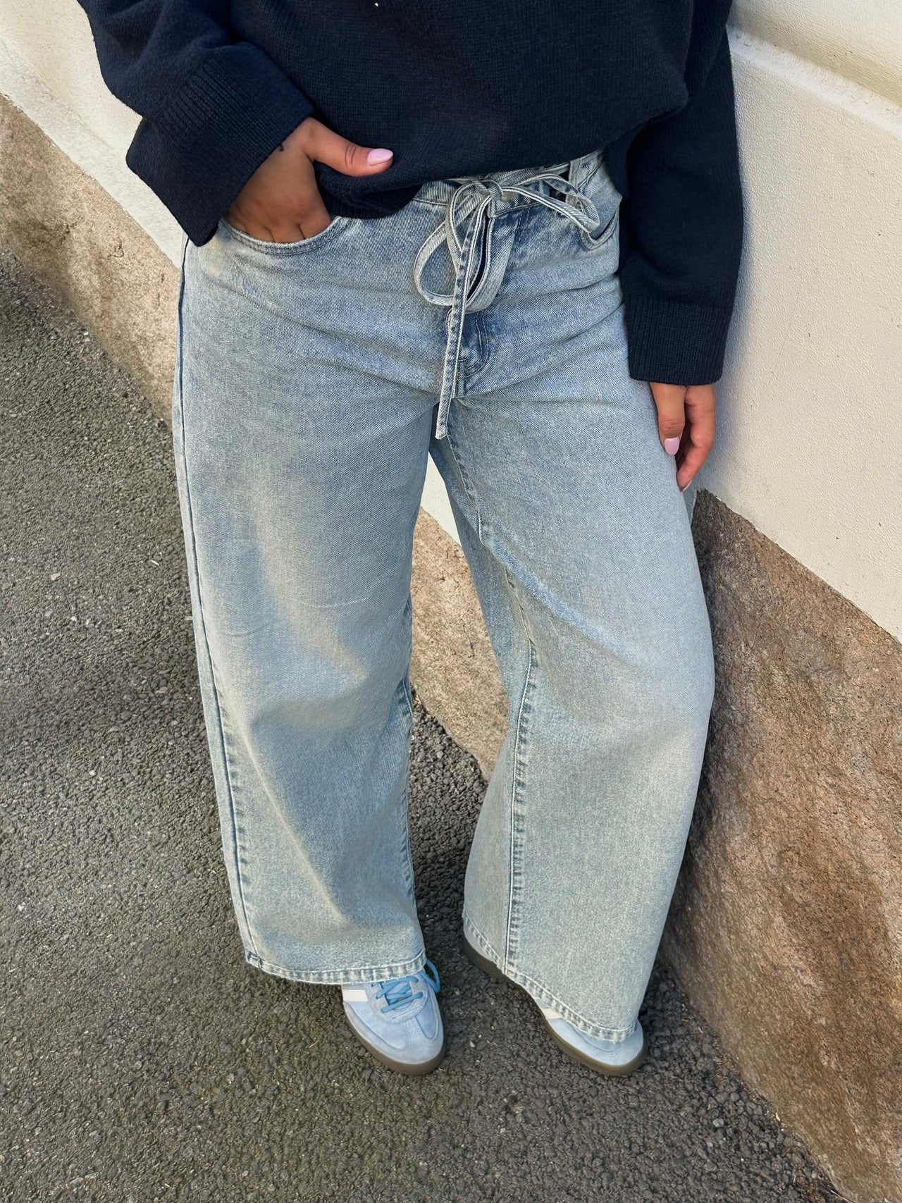 VMWIEN wide Jeans - Light Blue Denim